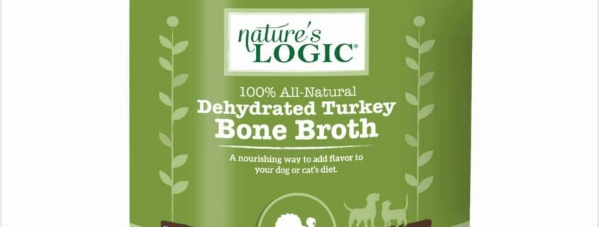 Turkey_BoneBroth_Front Nature's Logic 100% All-Natural Dehydrated Turkey Bone Broth jar for dogs and cats.
